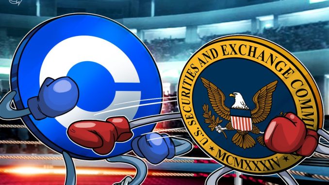 Coinbase disputes SEC’s crypto authority in final bid to toss Coinbase disputes SEC’s crypto authority in final bid to toss regulator’s suit