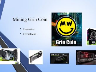 Mining Grin Coin - Hashrates and Overclocks (Update)