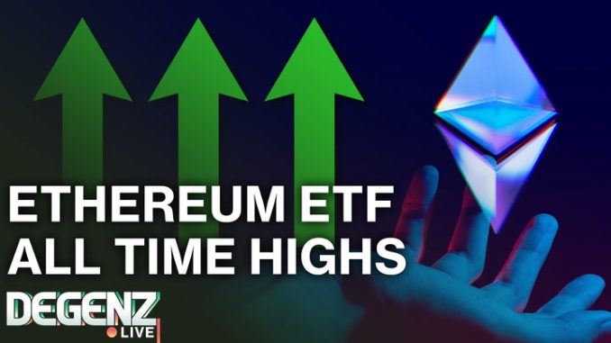 ETH ETF INFLOWS ATH, CIRCLE & STRIPE PLAN L1S, CPI TODAY