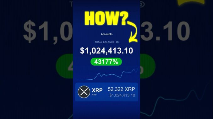 How Much XRP To Become A Millionaire? 🤑