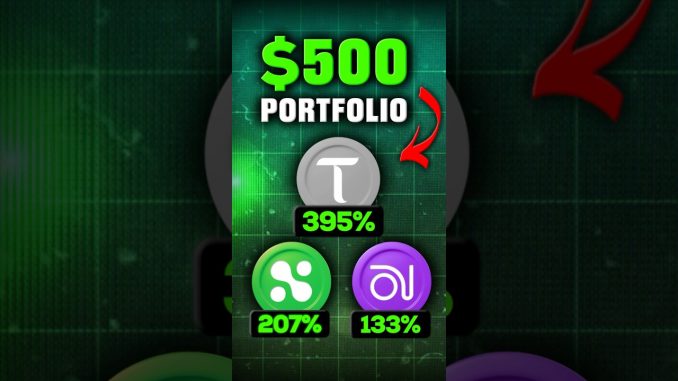 $500 AI Crypto Portfolio 🤑