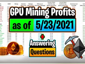 GPU Mining Profits as of 5/23/21 | Answering Questions | Twitch Recap