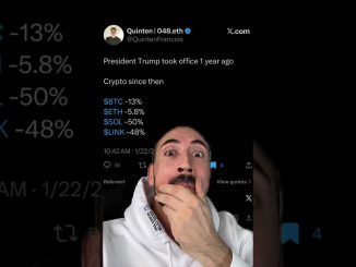 CRYPTO PRICES AFTER TRUMPS 1ST YEAR