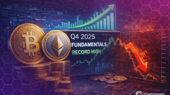 Crypto Metrics Hit Records in Q4 2025 as Prices Kept Lagging