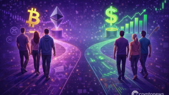 Retail left crypto? Spot volumes are down 30%, leverage wiped out, and capital is flooding into stocks after BTC’s brutal 46% drop.