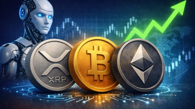 China's DeepSeek AI Predicts the 2026 Price of XRP, Bitcoin and Ethereum
