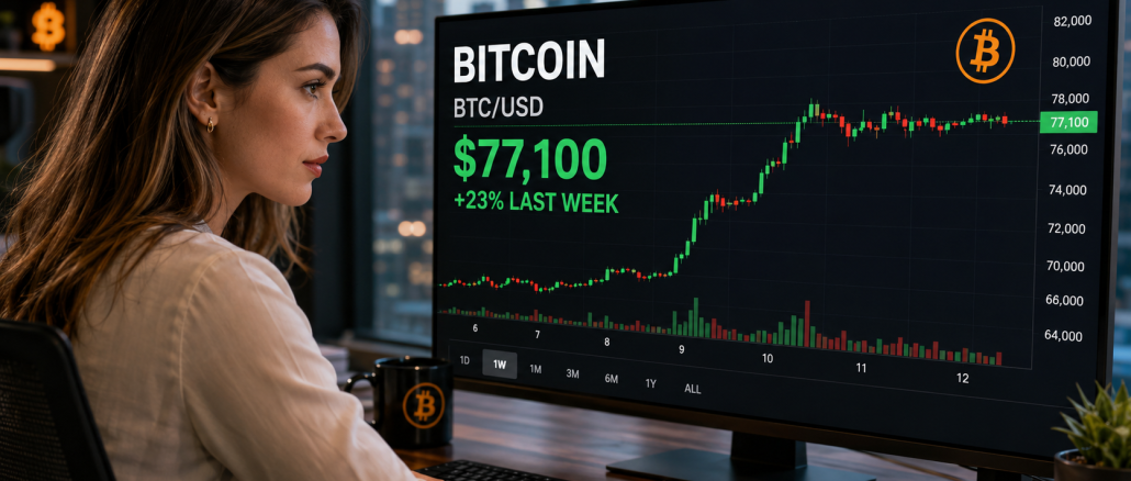 BTC consolidates near $77,000 as traders take $1.72B in profits