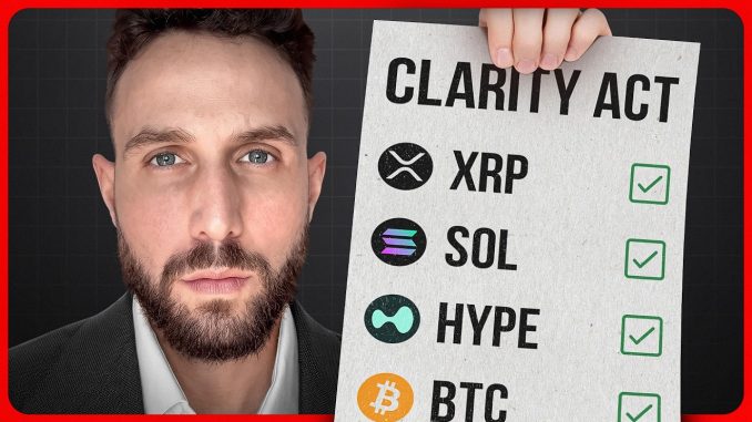 Crypto CLARITY ACT Will Send Bitcoin to $100K