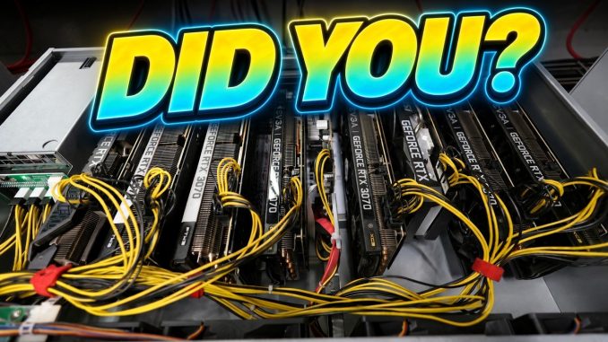 Glad we held all our GPUs and Octominers...