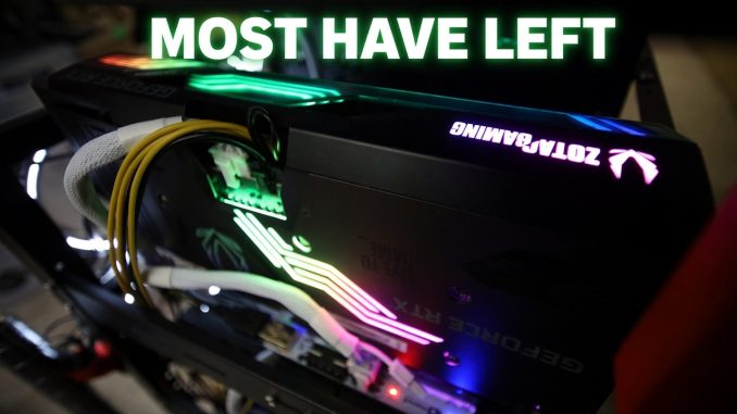 Most people won't get into GPU Mining now.